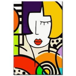 Malen Nach Zahlen Geometrische Kunst Abstrakte Frau Versand Aus DE