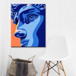 Malen Nach Zahlen David In Pop-Art Blau Versand Aus DE -myPaintLab Deutschland Verkaufs-Shop art life 191 1 4