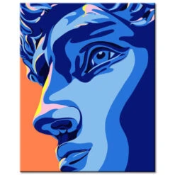 Malen Nach Zahlen David In Pop-Art Blau Versand Aus DE -myPaintLab Deutschland Verkaufs-Shop art life 191 4
