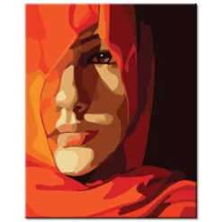 Malen Nach Zahlen Gesicht Vektor Porträt Versand Aus DE