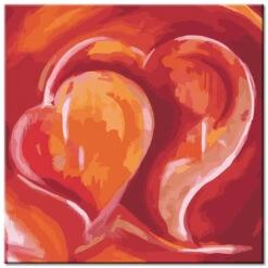 Malen Nach Zahlen Abstrakte Herzen Und Liebe Kunst Versand Aus DE