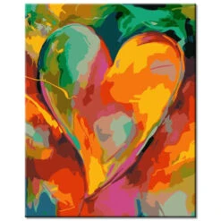 Malen Nach Zahlen Buntes Herz Kunst Versand Aus DE