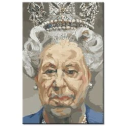Malen Nach Zahlen Alte Königin Elisabeth II Porträt Versand Aus DE