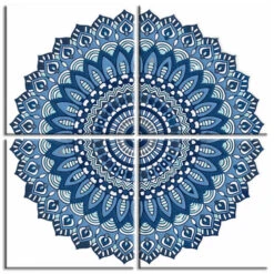 Malen Nach Zahlen Rundes Mandala 4-teilig Versand Aus DE