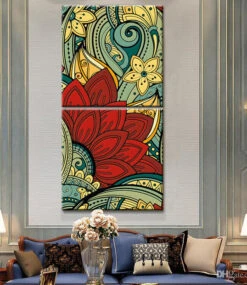 Malen Nach Zahlen Mandala Blumen II 2-teilig Versand Aus DE -myPaintLab Deutschland Verkaufs-Shop art mandala 007 2 teilig 1 4