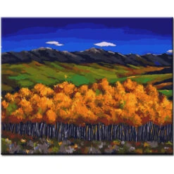 Malen Nach Zahlen Kunst Natur Natur Herbstbäume In Schöner Landschaft