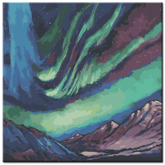 Malen Nach Zahlen Kunst Natur Polarlichter 1 Malen Nach Zahlen Kunst Natur Polarlichter