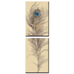 Malen Nach Zahlen Kunst Natur Feder Mit Blauem Auge