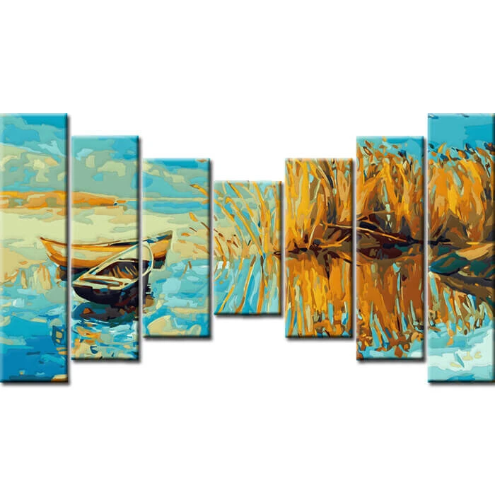 Malen Nach Zahlen Natur Kunst Boot Am Meer 7-teilig 2 Malen Nach Zahlen Natur Kunst Boot Am Meer 7-teilig - Image 2