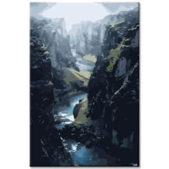 Malen Nach Zahlen Natur Berge Canyon