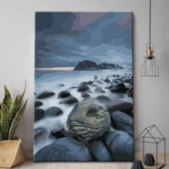 Malen Nach Zahlen Strand Lofoten