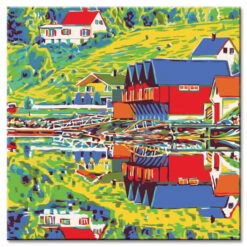 Malen Nach Zahlen Fischerhütten Norwegen