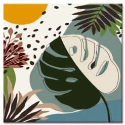 Malen Nach Zahlen Minimalismus Tropen - Monstera Versand Aus DE