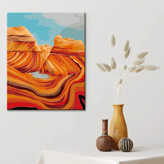 Malen Nach Zahlen The Wave Berge USA Arizona 2 Malen Nach Zahlen The Wave Berge USA Arizona - Image 2