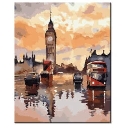 Malen Nach Zahlen London In Aquarell Versand Aus DE