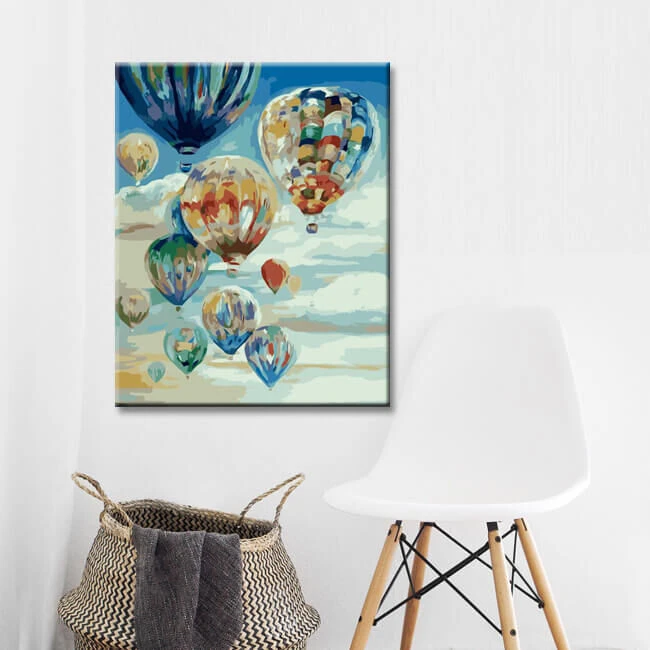 Malen Nach Zahlen Ballone Im Himmel Versand Aus DE 2 Malen Nach Zahlen Ballone Im Himmel Versand Aus DE - Image 2