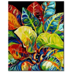 Malen Nach Zahlen Tropische Kunstpflanze Versand Aus DE