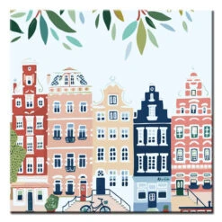 Malen Nach Zahlen Niederlande Holland Illustration Altstadt