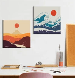 Malen Nach Zahlen Kunst Katzen Springen Von Der Welle -myPaintLab Deutschland Verkaufs-Shop art tier 003 004 4