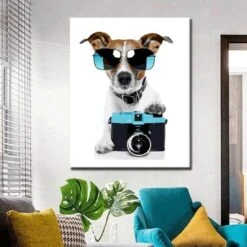 Malen Nach Zahlen Kunst Hund Mit Brille Und Kamera -myPaintLab Deutschland Verkaufs-Shop art tier 017 1 4