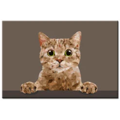 Malen Nach Zahlen Kunst Tier Katze Guckt Ein An