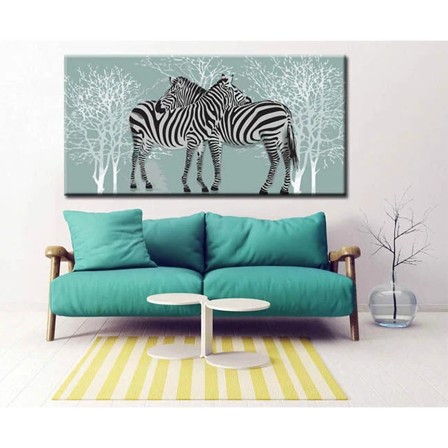 Malen Nach Zahlen Kunst 2 Zebras Umarmen Mit Ihren Köpfen 2 Malen Nach Zahlen Kunst 2 Zebras Umarmen Mit Ihren Köpfen - Image 2