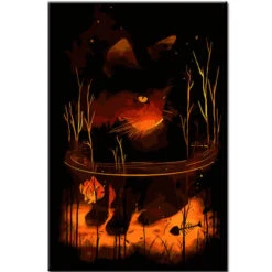 Malen Nach Zahlen Kunst Tier Katze Und Fische