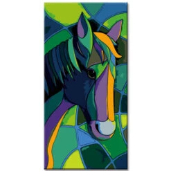 Malen Nach Zahlen Kunst Malerei Pferd Portrait Farbig
