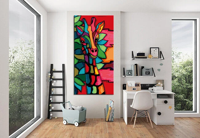 Malen Nach Zahlen Kunst Malerei Giraffe Portrait Farbig 2 Malen Nach Zahlen Kunst Malerei Giraffe Portrait Farbig - Image 2