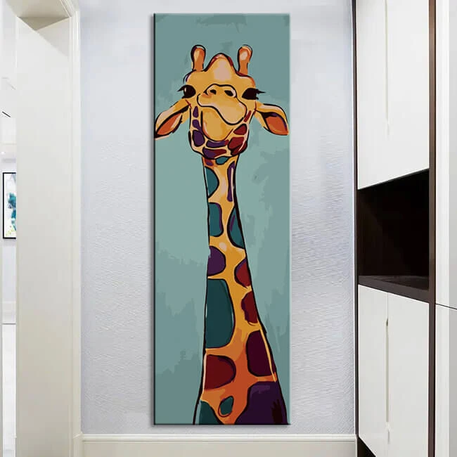Malen Nach Zahlen Kunst Malerei Giraffe Panorama 2 Malen Nach Zahlen Kunst Malerei Giraffe Panorama - Image 2