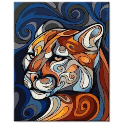 Malen Nach Zahlen Gepard Kunst Illustration Versand Aus DE