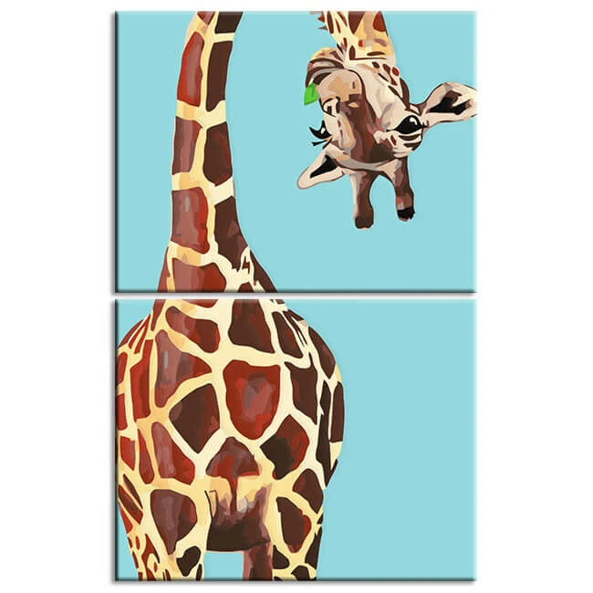 Malen Nach Zahlen Giraffe Mit Gebogenem Hals 2-teilig Versand Aus DE 1 Malen Nach Zahlen Giraffe Mit Gebogenem Hals 2-teilig Versand Aus DE