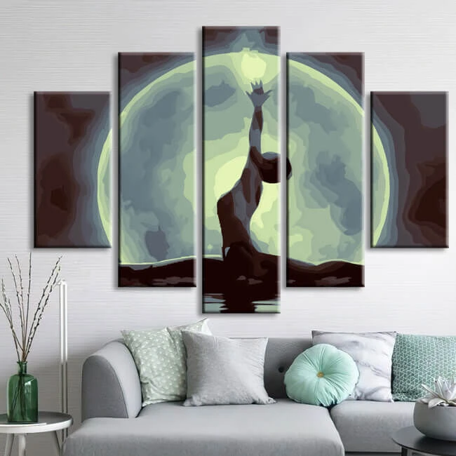 Malen Nach Zahlen Yoga Im Mondschein 5-teilig Versand Aus DE 2 Malen Nach Zahlen Yoga Im Mondschein 5-teilig Versand Aus DE - Image 2