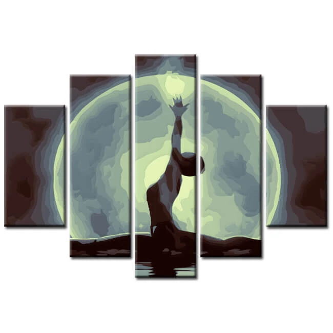 Malen Nach Zahlen Yoga Im Mondschein 5-teilig Versand Aus DE 1 Malen Nach Zahlen Yoga Im Mondschein 5-teilig Versand Aus DE