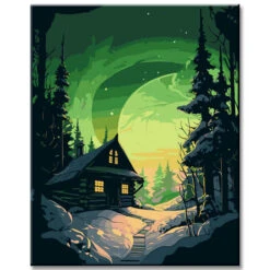 Malen Nach Zahlen: Polarnachtzauber