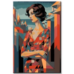 Malen Nach Zahlen Kunst - Rote Schönheit Im Kurasov-Stil