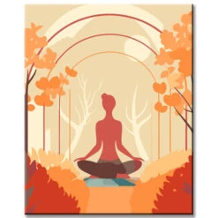 Yoga-Bild Zum Ausmalen – Malen Nach Zahlen