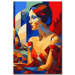Malen Nach Zahlen - Elegante Schönheit - Georgy Kurasov Kunststil