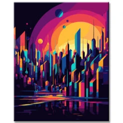 Faszinierende Stadtkulisse - Malen Nach Zahlen