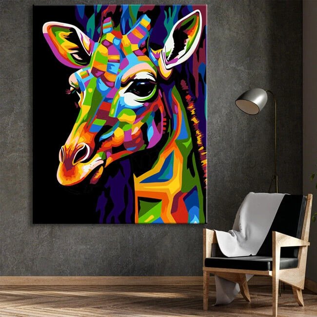 Malen Nach Zahlen - Picasso-inspirierte Giraffe 2 Malen Nach Zahlen - Picasso-inspirierte Giraffe - Image 2