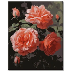Lebendige Aquarell-Rosen: Malen Nach Zahlen Meisterwerk