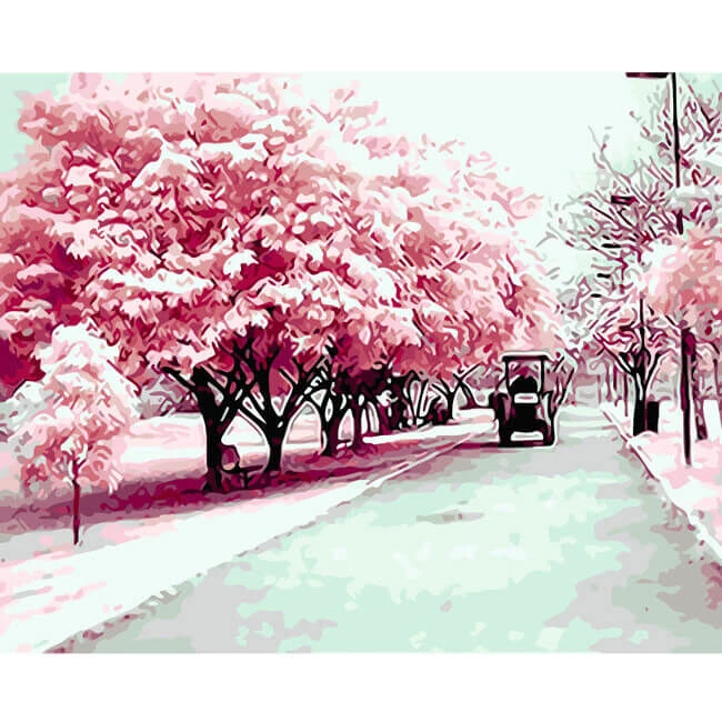 Malen Nach Zahlen Kirschblüte 1 Malen Nach Zahlen Kirschblüte