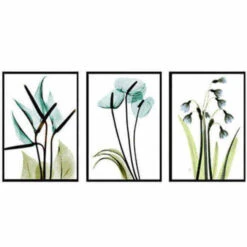 Malen Nach Zahlen Triptychon Pflanzen