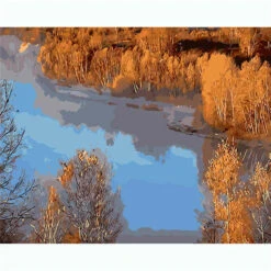 Malen Nach Zahlen See Von Oben