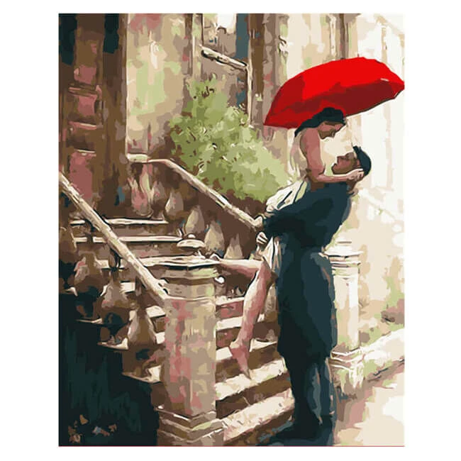 Malen Nach Zahlen Liebespaar Auf Treppe 1 Malen Nach Zahlen Liebespaar Auf Treppe