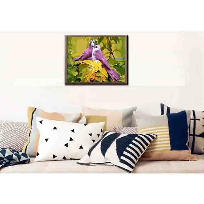 Malen Nach Zahlen Lila Vögel 2 Malen Nach Zahlen Lila Vögel - Image 2