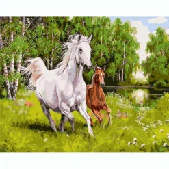 Malen Nach Zahlen Pferde Im Galopp