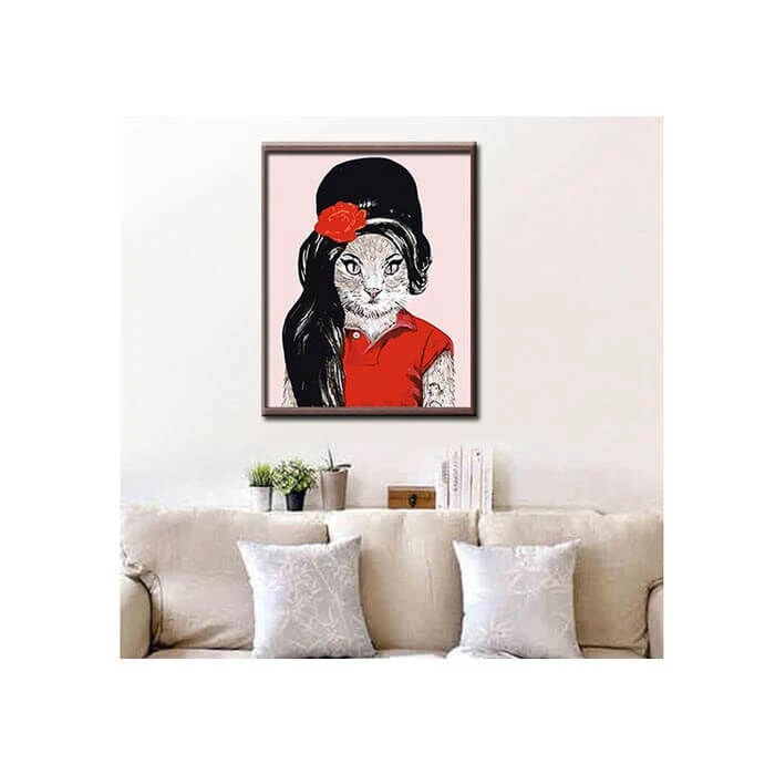 Malen Nach Zahlen Madame Cat 2 2 Malen Nach Zahlen Madame Cat 2 - Image 2