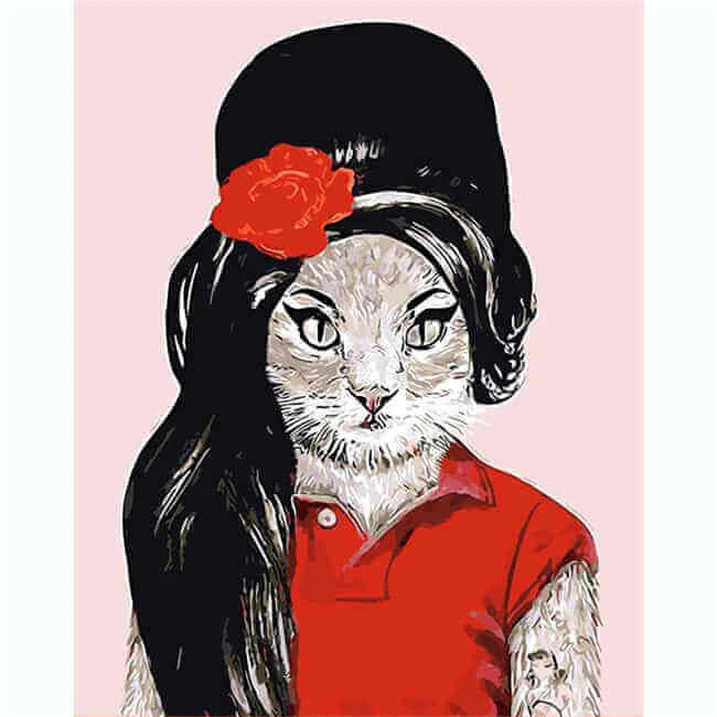 Malen Nach Zahlen Madame Cat 2 1 Malen Nach Zahlen Madame Cat 2