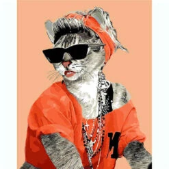 Malen Nach Zahlen Cool Cat